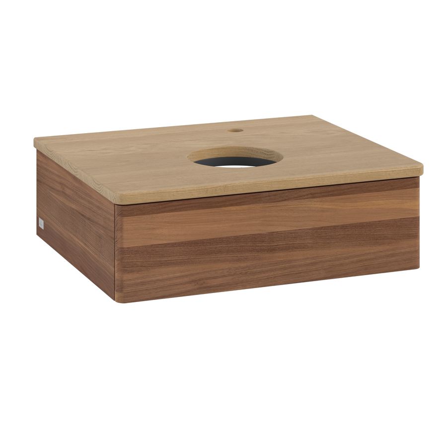 Wastafelonderkast Antao 600x190x500mm Warm Walnut K07051HM