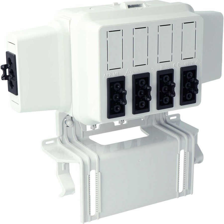 Doos voor montage AK2-WAC3p 4X3p Zw Adels