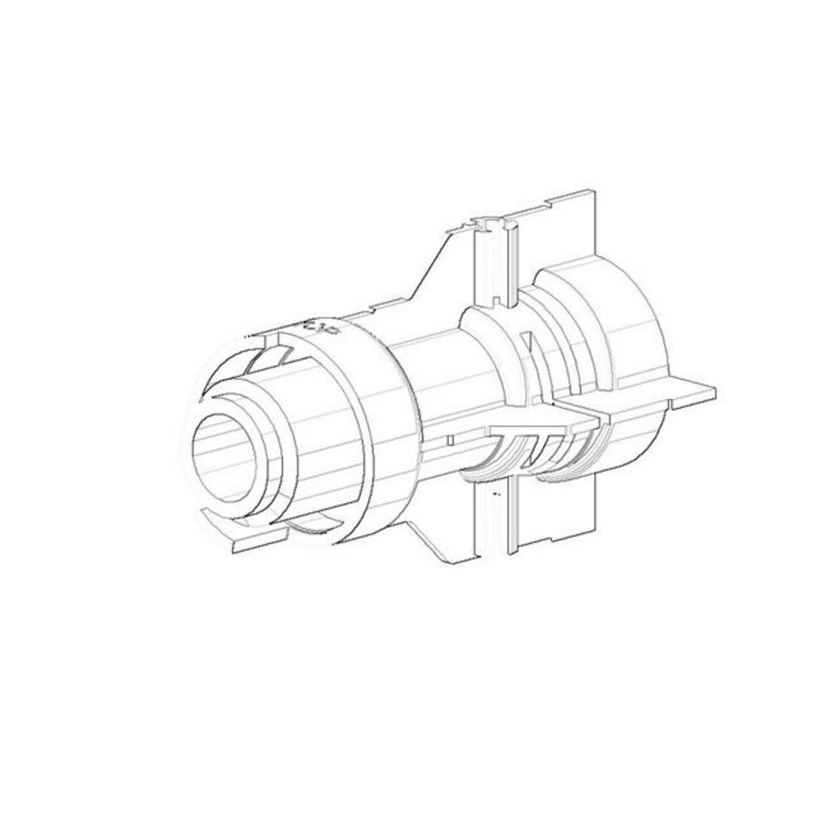 Bevestiging voor inbouwthermostaat 44x75mm 09304000690