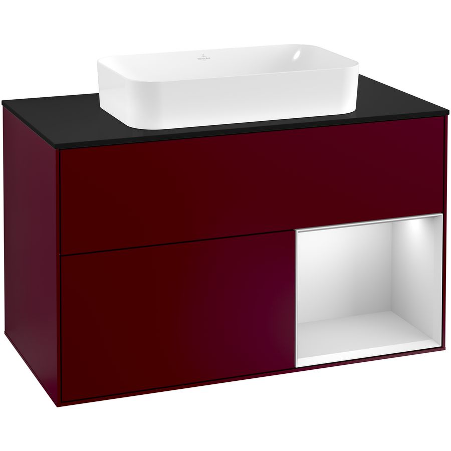 Wastafelonderkast Finion 1000x603x501mm Peony Matt Lacquer F252MTHB
