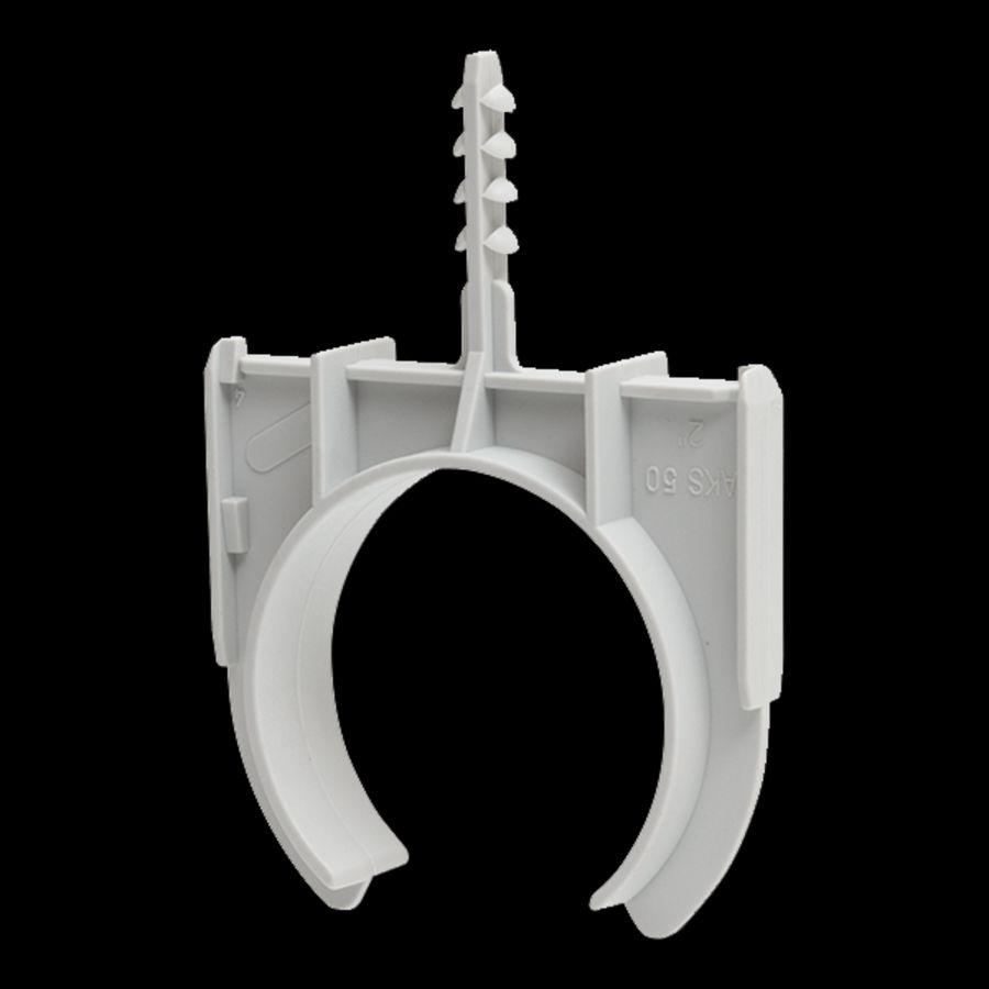 Kunststof buisklemplug hal.vrij boorgat 6mm 2 49-52mm VVE=50