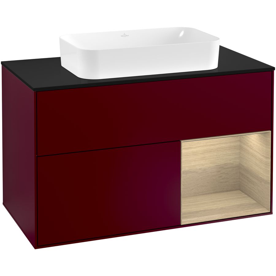Wastafelonderkast Finion 1000x603x501mm Peony Matt Lacquer F252PCHB