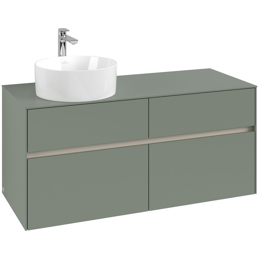 Wastafelonderkast Collaro 1200x548x500mm Soft Green C04200AF