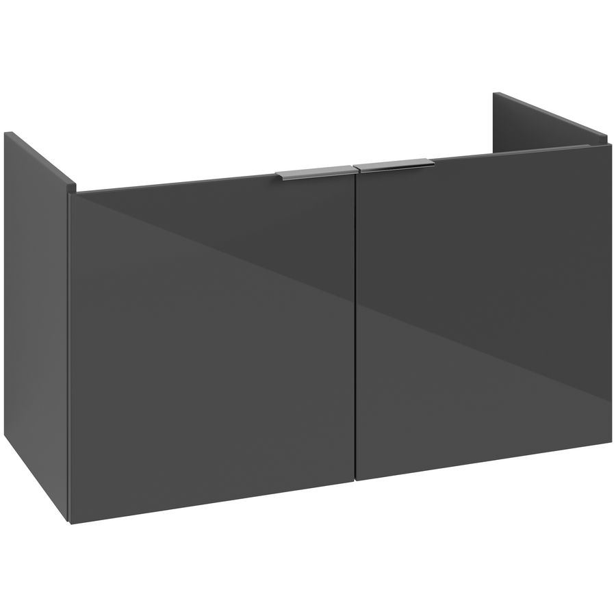 Wastafelonderkastkast ARCHITECTURA 950x520x420mm Grey greep alu. glans