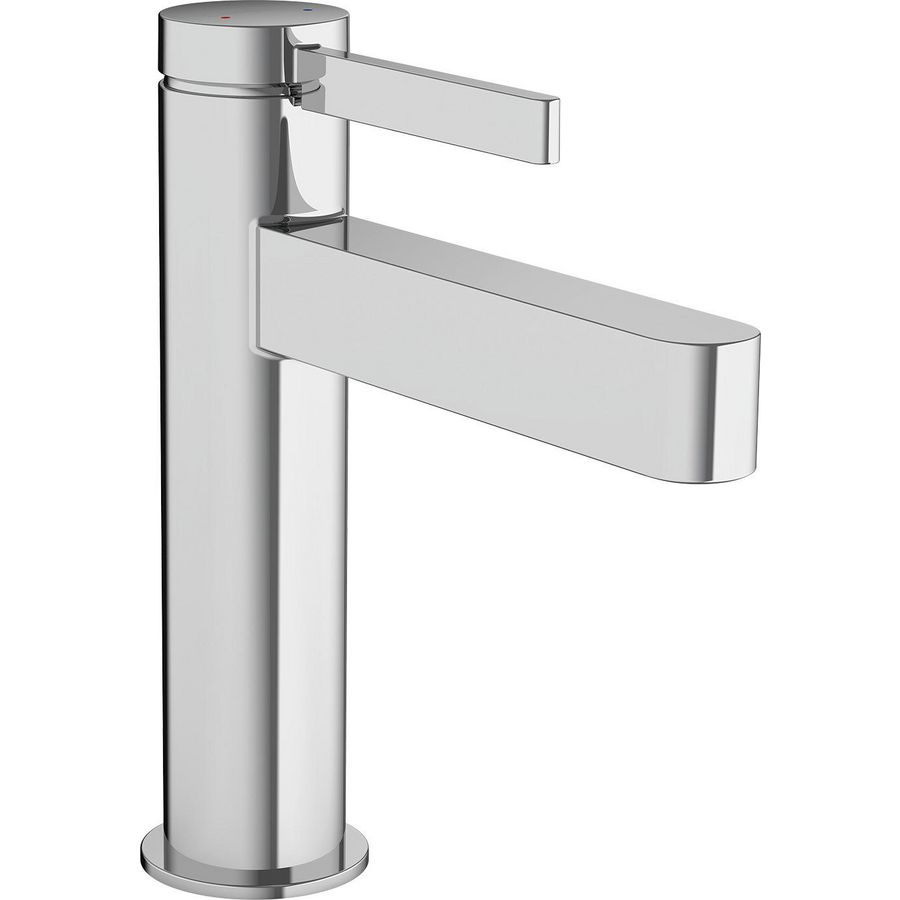 Finoris 1-hendel wastafelmengkraan 110 chroom sprong 139mm incl. push-open plug 1.1/4"