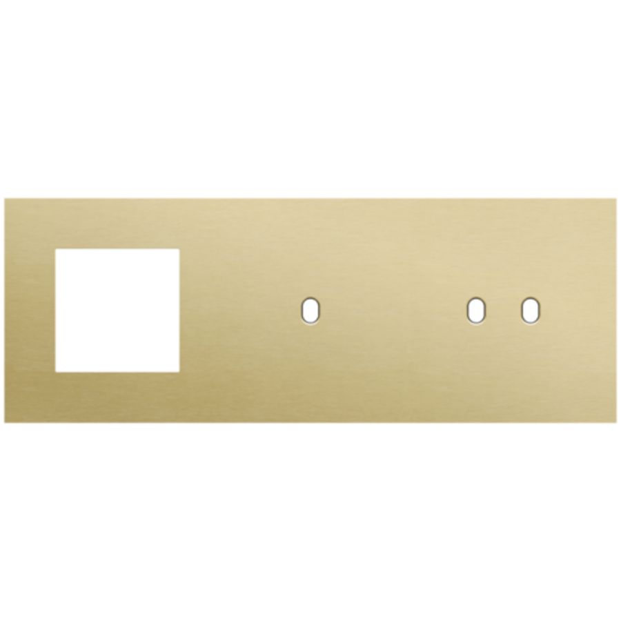 Afdekplaat 3-voud horiz. 71mm centerafst. 227-57720