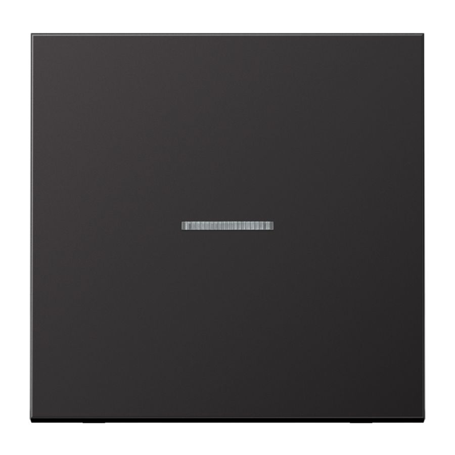 Stuurafdekking LS 1voudig alu dark HOME