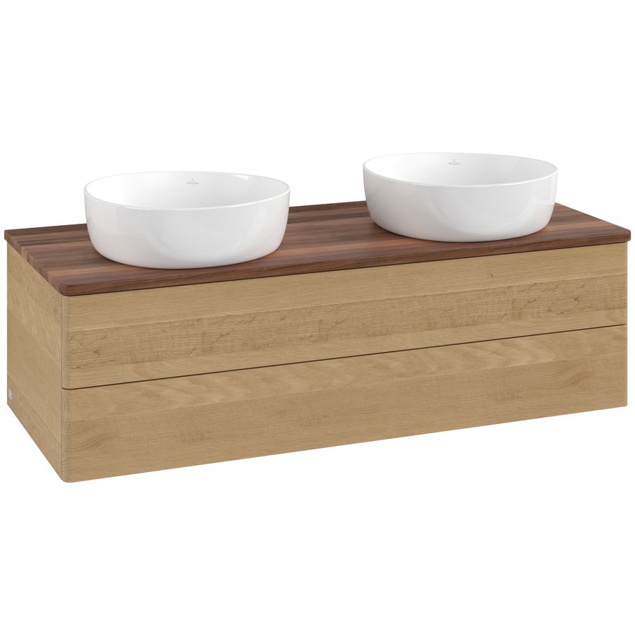 Wastafelonderkast Antao 1200x360x500mm Honey Oak K24012HN