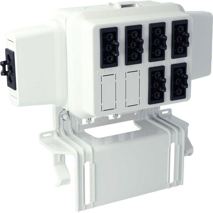 Doos voor montage AK2-WAC3p 6X3p Zw Adels