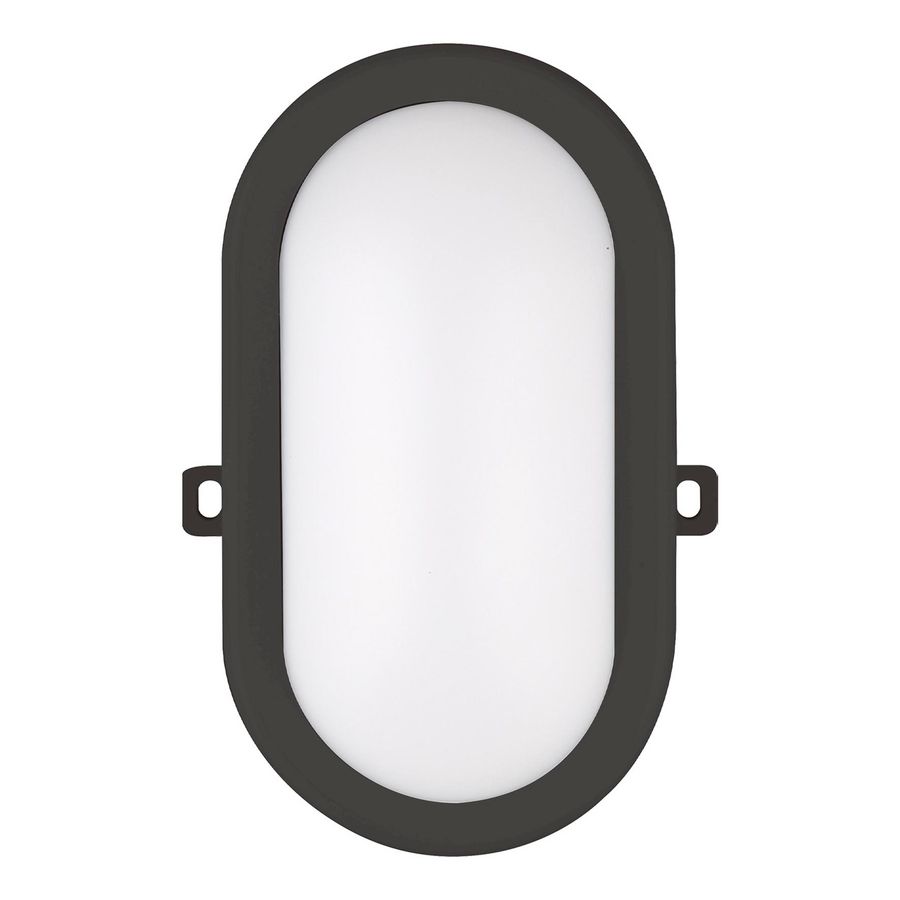 Verlichtingsarmatuur Basic 6W 420lm 3000K ovaal zwart