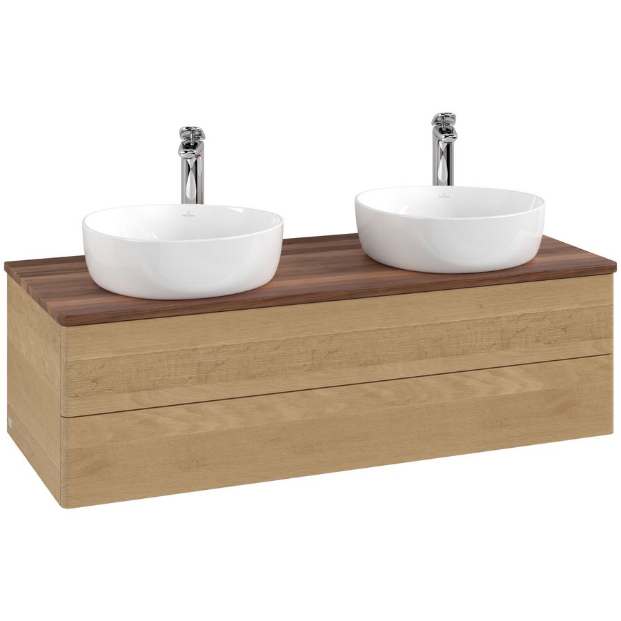 Wastafelonderkast Antao 1200x360x500mm Honey Oak K24052HN