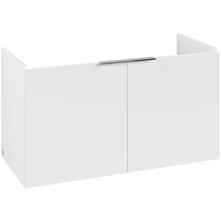 Wastafelonderkastkast ARCHITECTURA 950x520x420mm wit mat greep alu. glans
