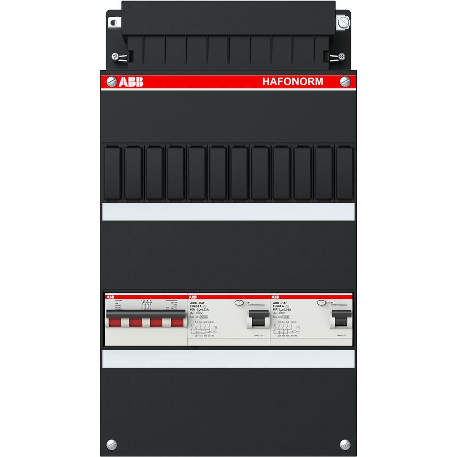 Installatiekast hoofdsch 3x 40A 2x aardleksch 40A/30mA Z