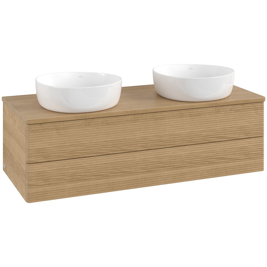 Wastafelonderkast Antao 1200x360x500mm Honey Oak K24111HN