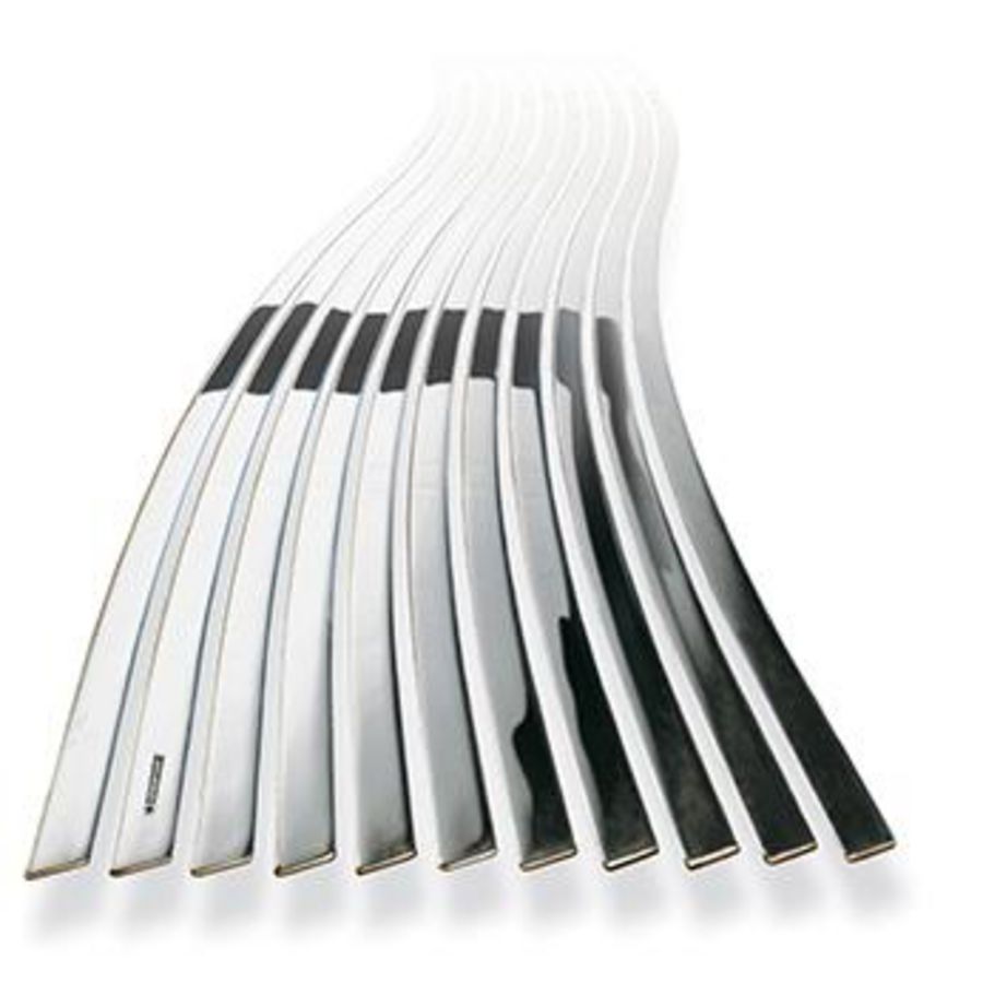 Designradiator Lola 450x1516x40 RVS satin horizontaal 557W