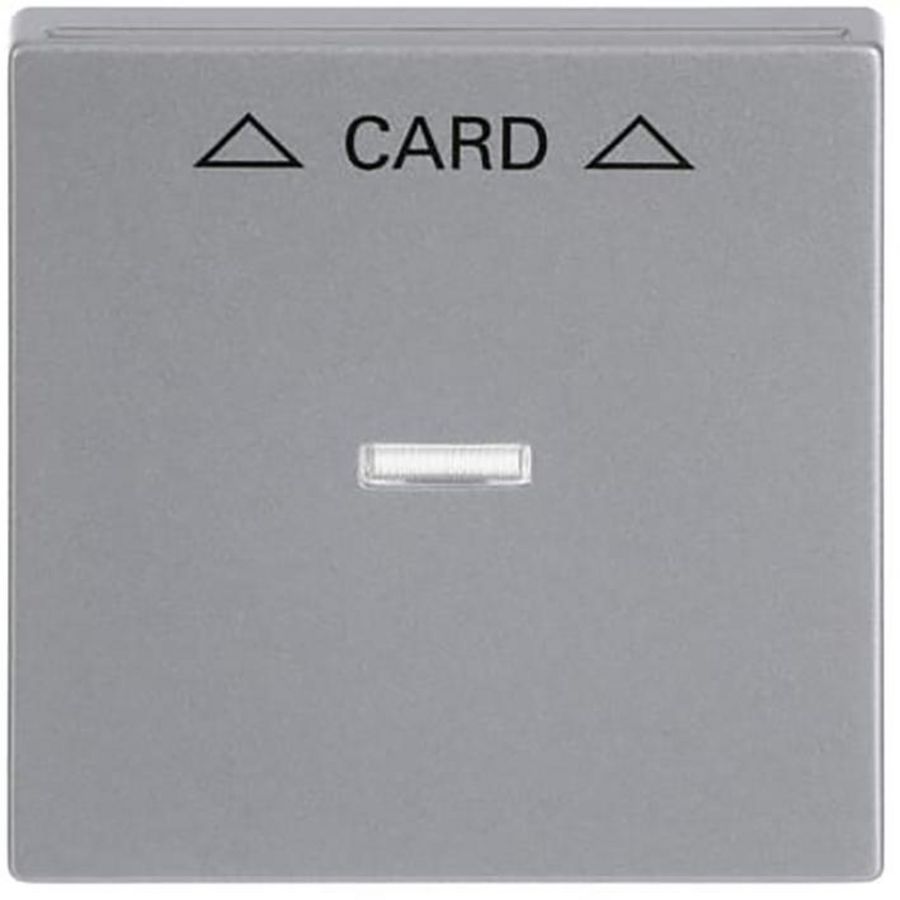 Centraalplaat afdekking v card-Schakelaar f-aluzilver (1792-83)