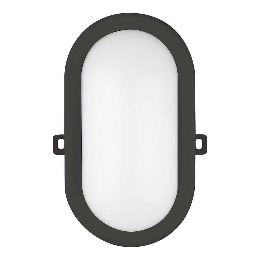 Verlichtingsarmatuur Basic 12W 910lm 3000K ovaal zwart