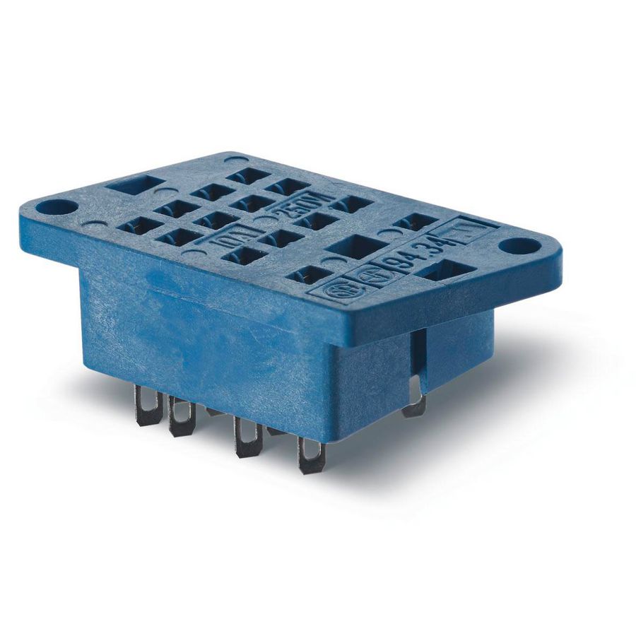 Aansluitvoet soldeeraansl chassis-schroefbev. 55.32/34 blauw