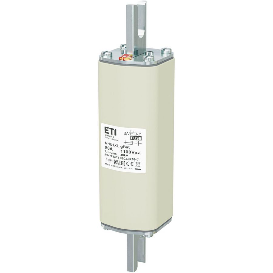 Zekering NHU1XL gBat 80A/1100V DC 4723363