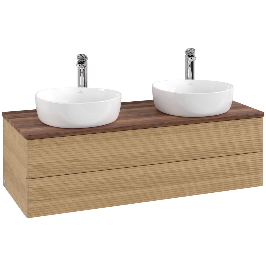 Wastafelonderkast Antao 1200x360x500mm Honey Oak K24152HN