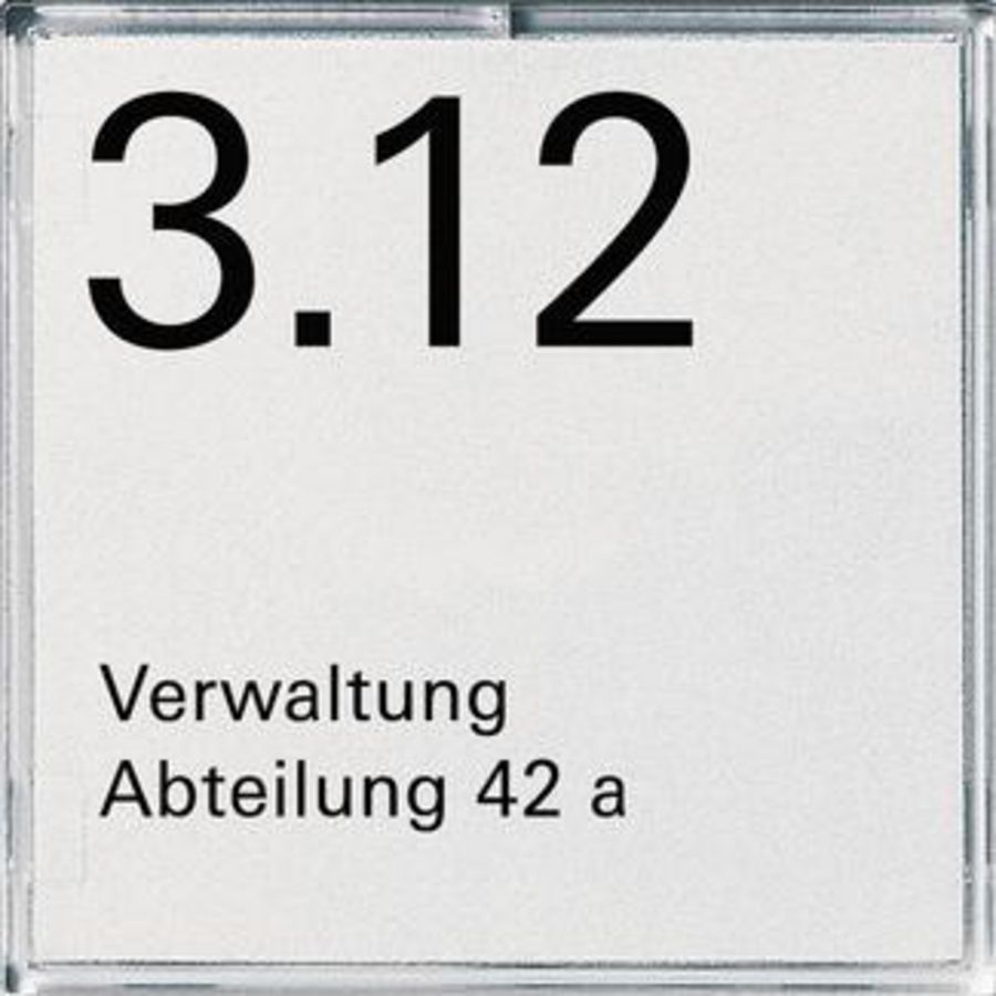 Naam-/deurbordje 1-voudig Accessoires