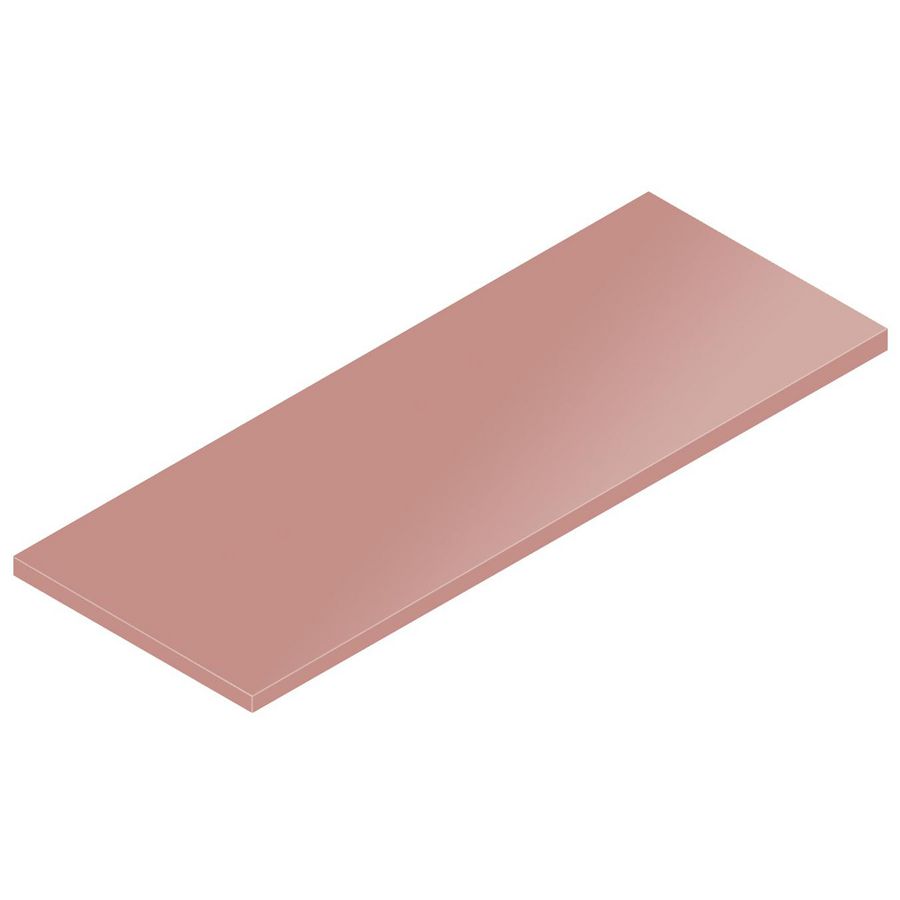 Afdekblad hoogglans 18mm 100.2x40.5cm wit hoogglans