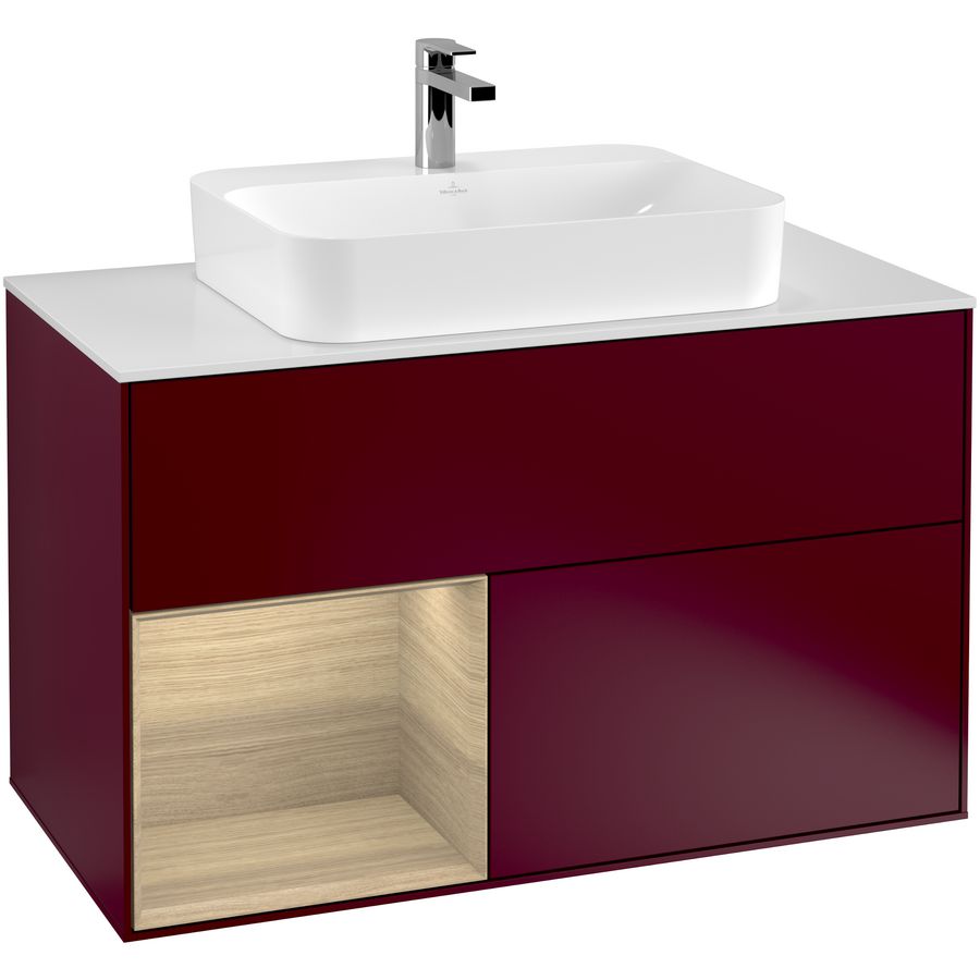 Wastafelonderkast Finion 1000x603x501mm Peony Matt Lacquer F361PCHB