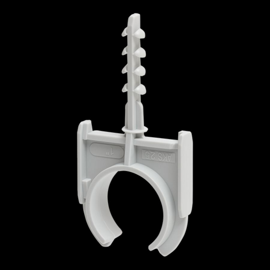 Kunststof buisklempl halvrij boor 6mm 1/24,7-25,8mm VVE=100