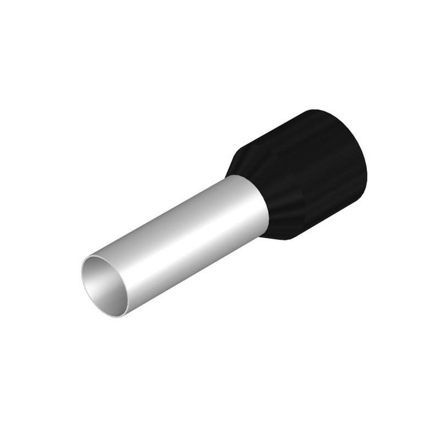 Adereindhuls 25mm2 Stripping l: 24mm zwart VVE=50