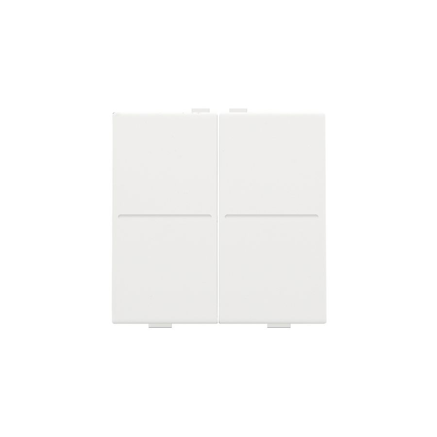 2-voudige toets RF schakelaar/drukknop white c.