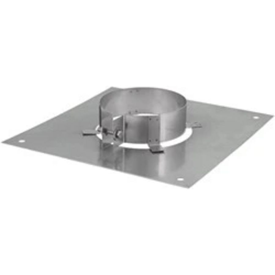 Plafondplaat Ø100mm met beugel I304 (D0,8)