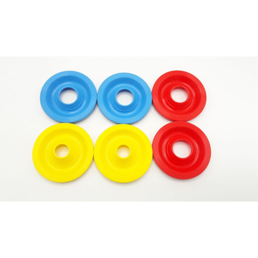 Set doorvoer tulen rood, blauw en geel 160kW