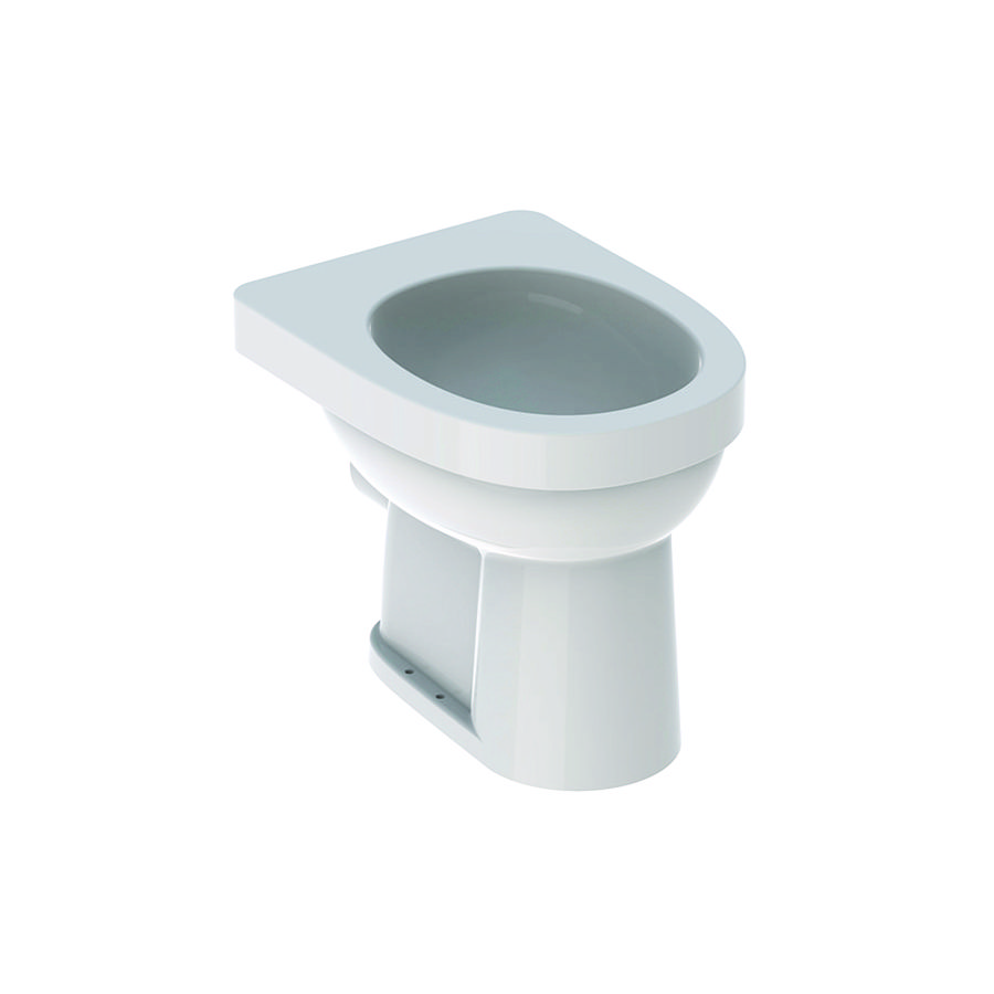 PROMO 300 Basic 96 staand closet vlakspoel PK. wit met spoelrand (excl. zitting) (S8000200000G)