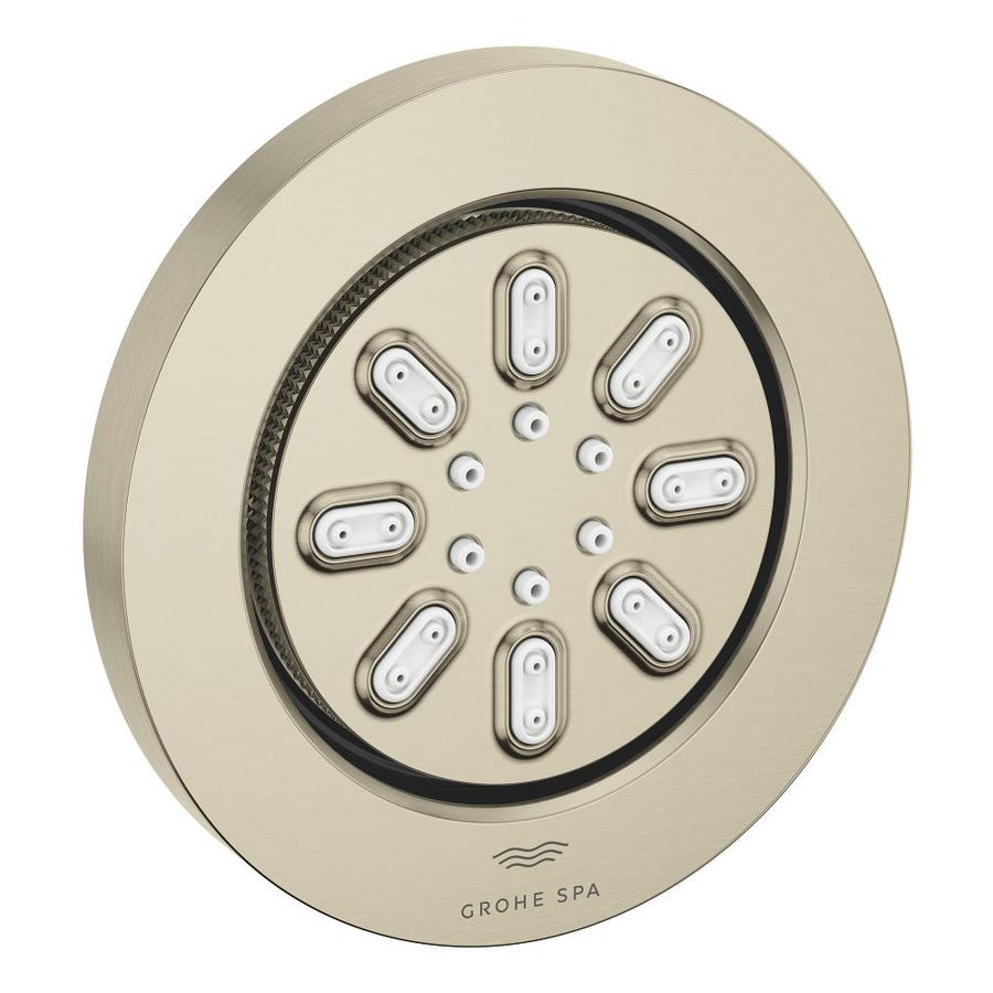 Rainshower aqua 75 zijdouche rond nickel geborsteld (mat licht grijs) (Spa colors coll.)