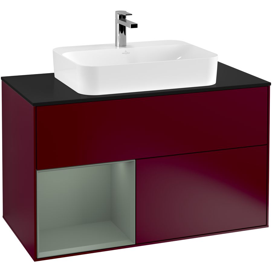 Wastafelonderkast Finion 1000x603x501mm Peony Matt Lacquer F362GMHB