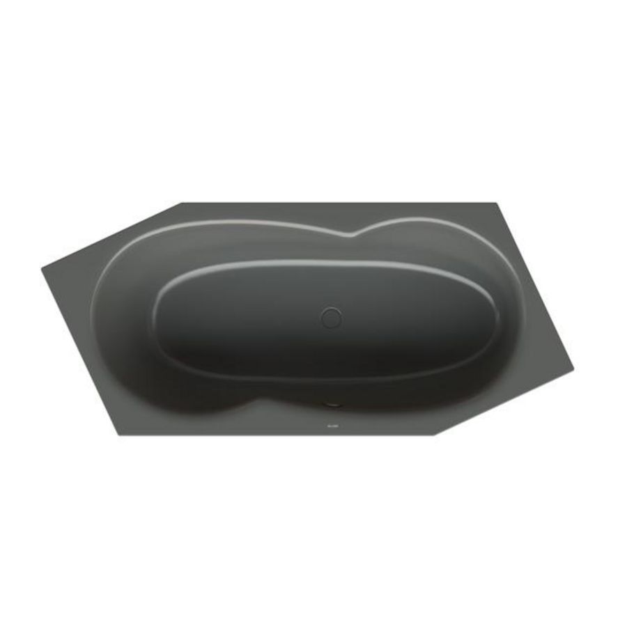 Bad BetteMetric 2060x900mm voeteind RE ovlp voor Smoke