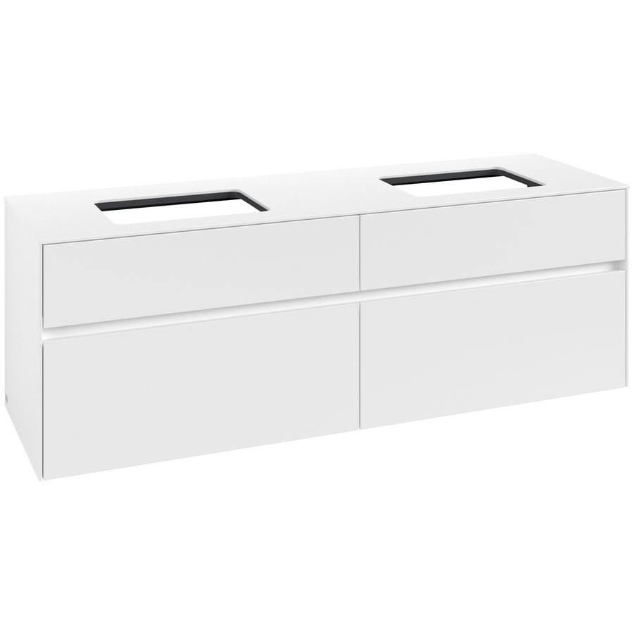 Wastafelonderkast Collaro 1600x548x500mm Wh.Matt C12300MS