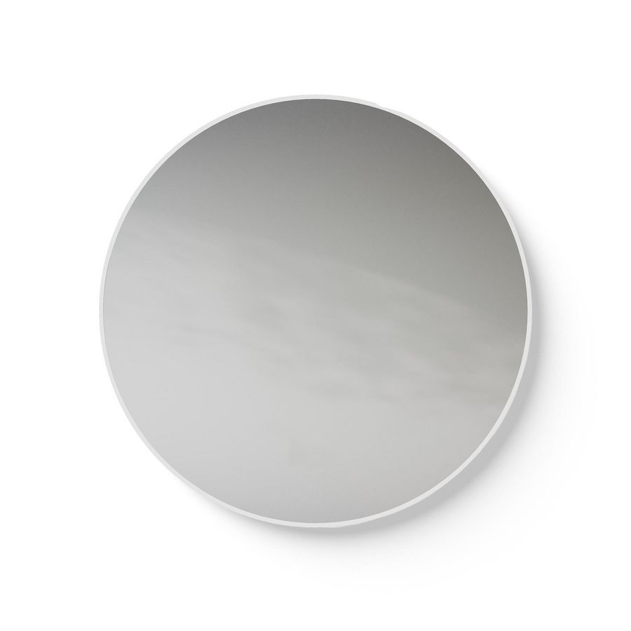 Spiegel White Line Round mat wit frame Ø500mm