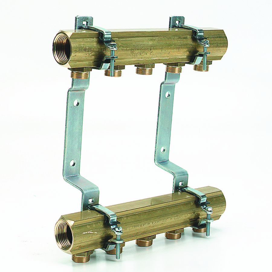 Messing verdeler voorgemonteerd + aansl. 4-groeps m22x1" 9800nc04