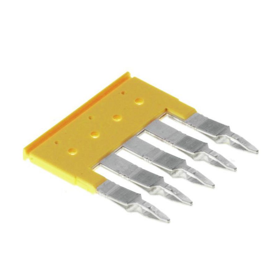 Dwarsverbinder (terminal) Plugged geel 32 A p: 5, VVE=20