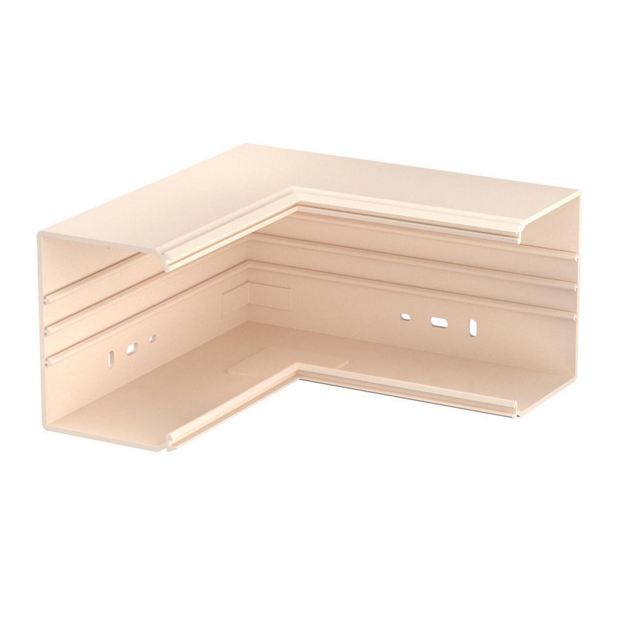 Binnenhoek 250x130x100 polyvinylchlorid creme wit 9001 VVE=2