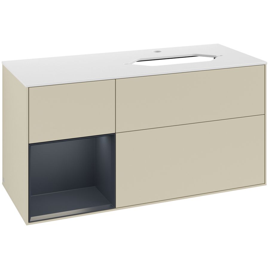 Wastafelonderkast Finion 1200x603x501mm S.Grey Matt Lacquer F271HGHJ