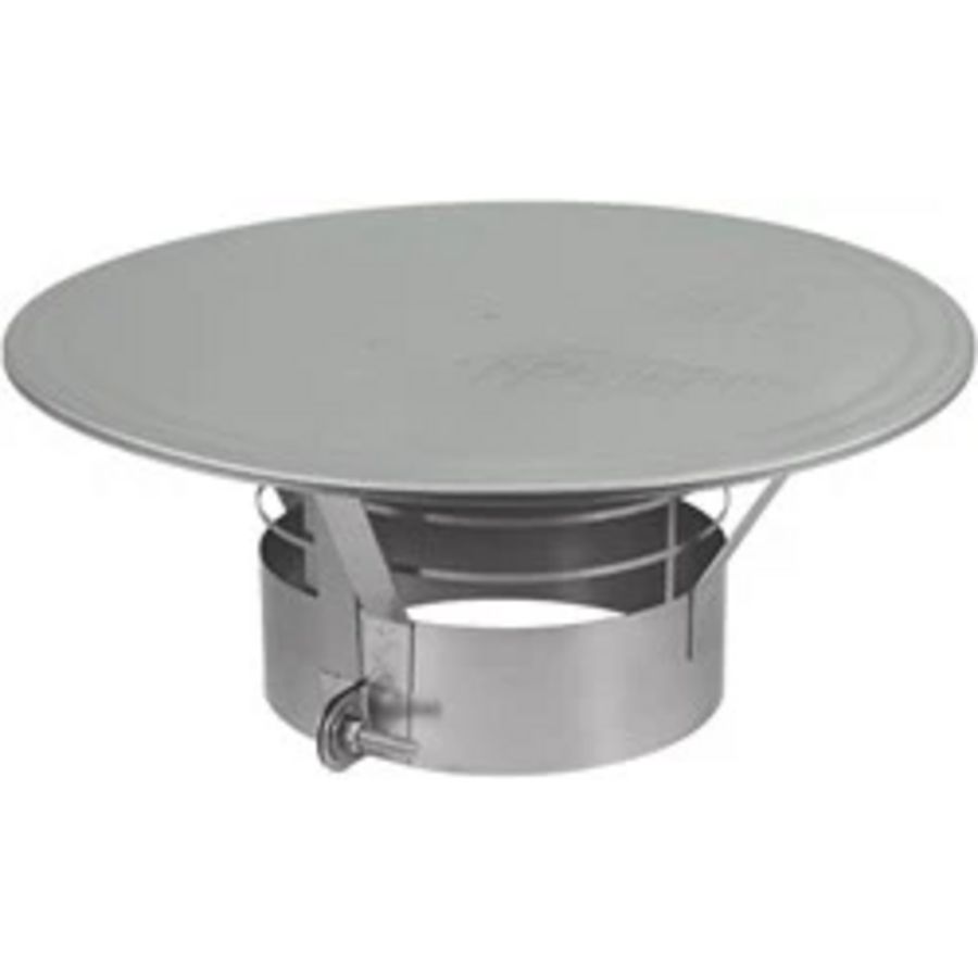 Regenkap met gaas Ø400mm I316L (D0,6)