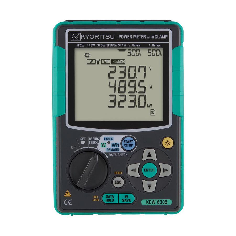 Driefase Power Logger, incl. tas en software, zonder stroomt