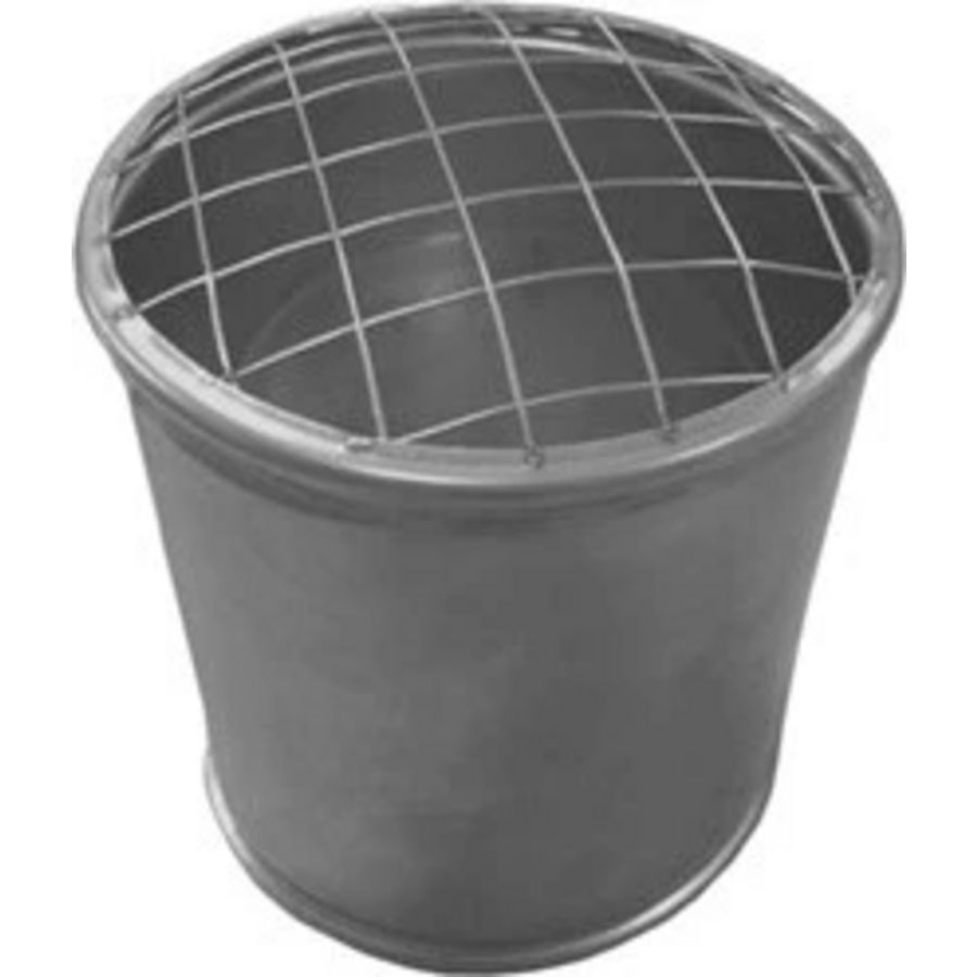 Topsectie open met gaas Ø180mm