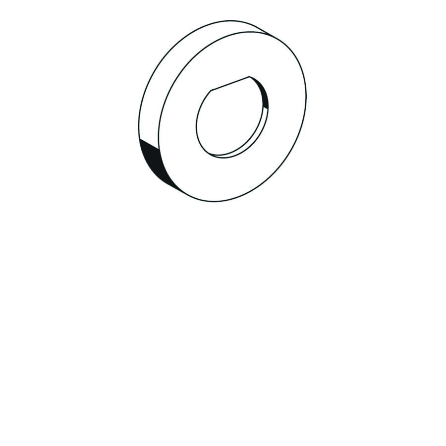 Rozetvoor urinoirspoelkraan BASIC chroom