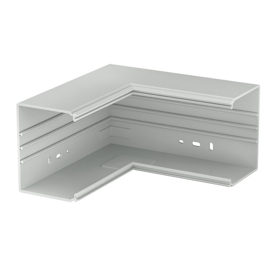 Binnenhoek 250x130x100 polyvinylchlorid lichtgrijs VVE=2
