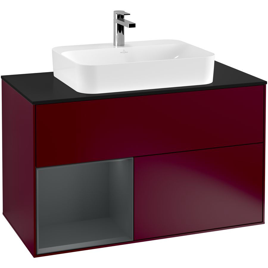 Wastafelonderkast Finion 1000x603x501mm Peony Matt Lacquer F362HGHB