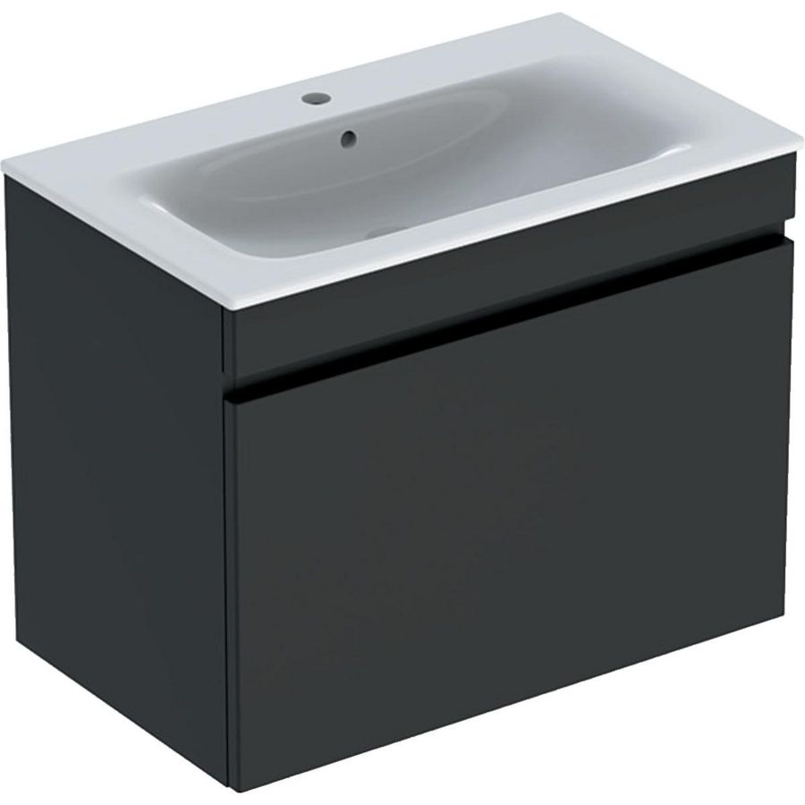 Renova Plan set slim rim wastafel 80 KeraTect+onderk lavamat