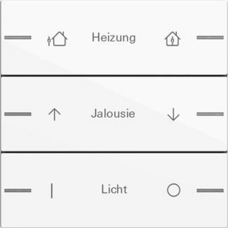 Wippenset 3-voudig indiv. tastsens.4.55 zuiver wit